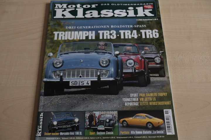 Deckblatt Motor Klassik (11/2005)